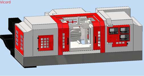 satın al Yüksek Enerji Üç Taraflı CNC Boring Lathe / Boring Machine online manufacture