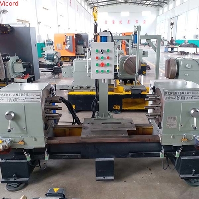 İyi bir fiyat. 380V / 50Hz PLC Çift Yan Borma Makinesi Valf Flange Tee Çok Delikli Borma Makinesi çevrimiçi