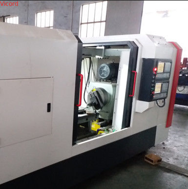 Un buen precio. Procesamiento de válvulas de cuña de alta precisión Máquina de perforación y fresado CNC de doble cara en línea